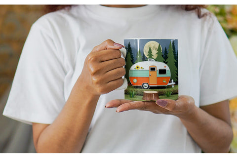 Mug Wrap Vintage Campervan Sublimation artnoy 