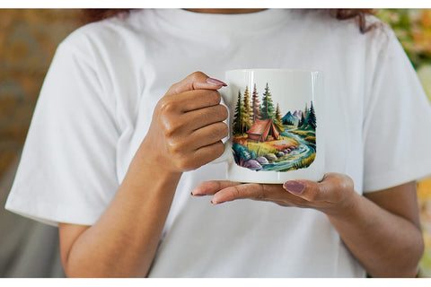 Mug Wrap Vintage Camping Vibes Sublimation artnoy 