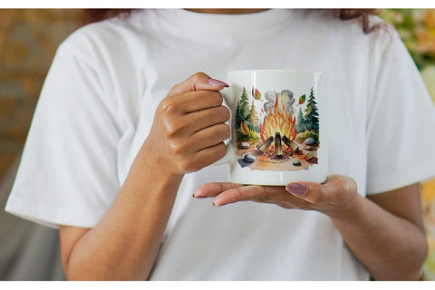 Mug Wrap Vintage Camping Vibes Sublimation artnoy 