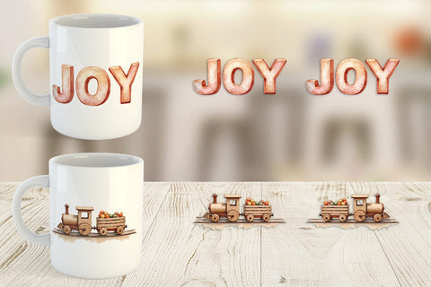 Mug Wrap Vintage Christmas Toys Sublimation artnoy 