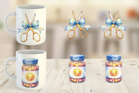 Mug Wrap Vintage Classroom Supplies Sublimation artnoy 