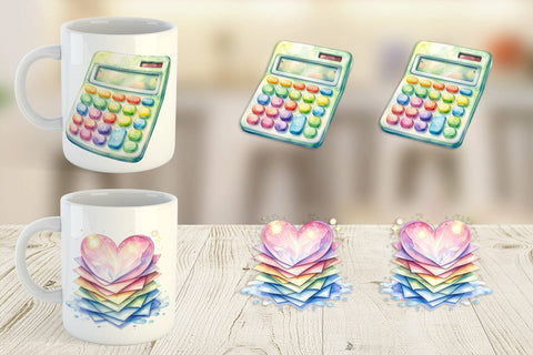 Mug Wrap Vintage Classroom Supplies Sublimation artnoy 