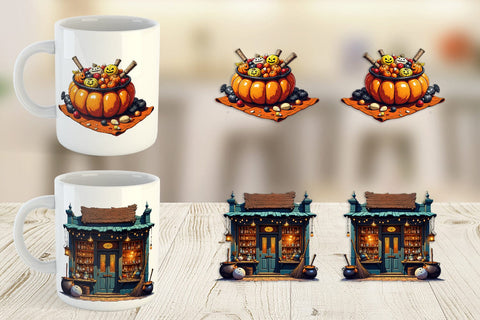 Mug Wrap Vintage Halloween Sublimation artnoy 