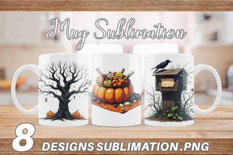 Mug Wrap Vintage Halloween Sublimation artnoy 