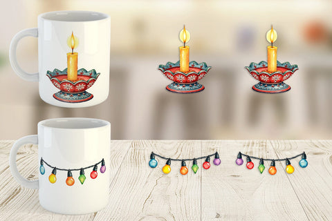 Mug Wrap Vintage Nordic Holiday Sublimation artnoy 