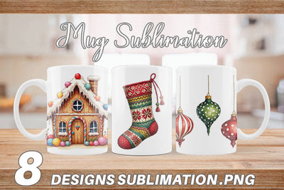 Mug Wrap Vintage Nordic Holiday Sublimation artnoy 