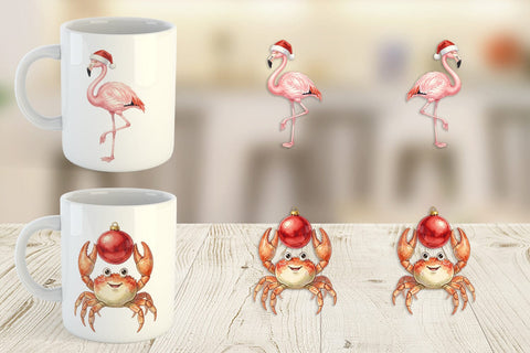 Mug Wrap Vintage Tropical Holiday Animal Sublimation artnoy 