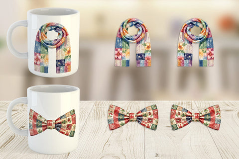 Mug Wrap Vintage USA Patchwork Accessories Sublimation artnoy 