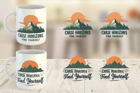 Mug Wrap Vintage Wanderlust Quotes Sublimation artnoy 