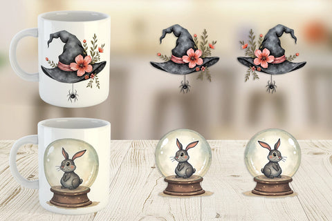 Mug Wrap Vintage Witchy Vibes Sublimation artnoy 