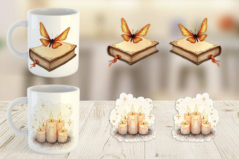 Mug Wrap Vintage Witchy Vibes Sublimation artnoy 