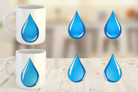 Mug Wrap Water Droplet Sublimation artnoy 