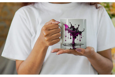 Mug Wrap Water Ink Drop Sublimation artnoy 