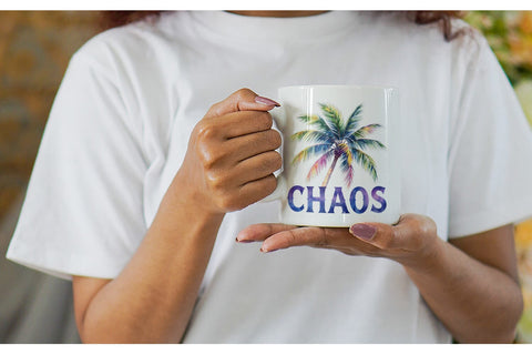 Mug Wrap Watercolor Anti Social Beach Quotes Sublimation artnoy 
