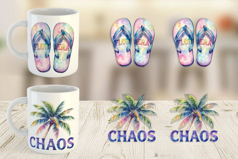 Mug Wrap Watercolor Anti Social Beach Quotes Sublimation artnoy 