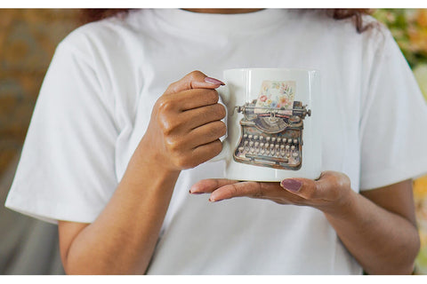 Mug Wrap Watercolor Boho Artistic Craft Ephemera Sublimation artnoy 