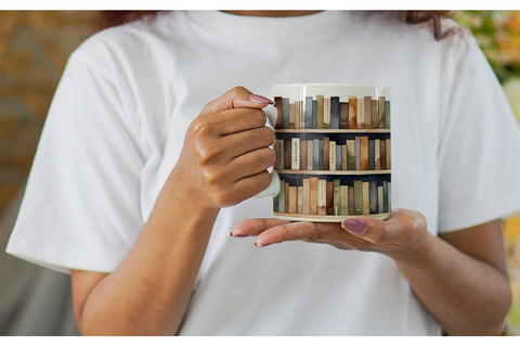 Mug Wrap Watercolor Books Sublimation artnoy 