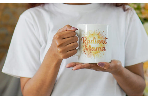 Mug Wrap Watercolor Celestial Boho Mother Quotes Sublimation artnoy 