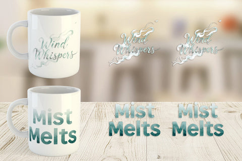 Mug Wrap Watercolor Celestial Mental Health Art Sublimation artnoy 