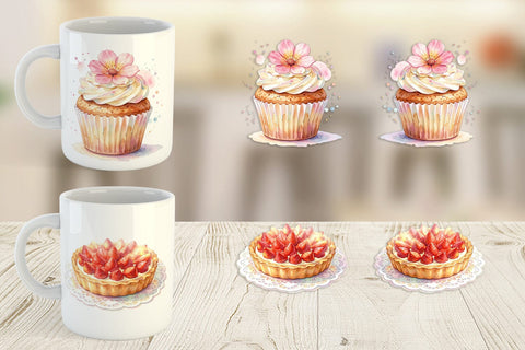 Mug Wrap Watercolor Floral Mother Day Tea Sublimation artnoy 