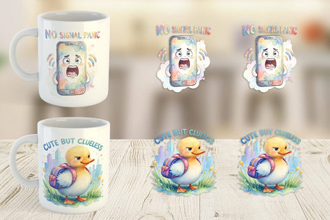 Mug Wrap Watercolor Funny Lost And Confused Quotes Sublimation artnoy 