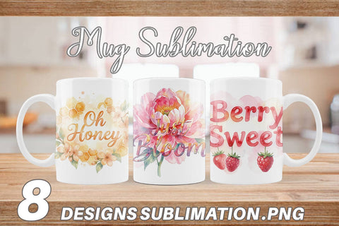 Mug Wrap Watercolor Funny Punny Garden Quotes Sublimation artnoy 
