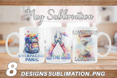 Mug Wrap Watercolor Funny Sarcastic Gear Quotes Sublimation artnoy 
