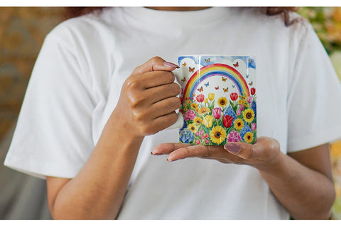 Mug Wrap Watercolor Lush Garden Sublimation artnoy 
