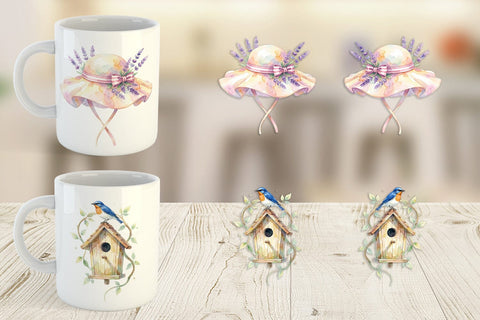 Mug Wrap Watercolor Moms Magic Garden Tools Sublimation artnoy 