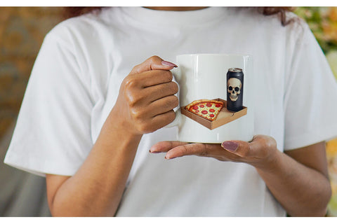 Mug Wrap Watercolor Monster Gaming Night Sublimation artnoy 