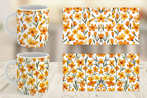 Mug Wrap Watercolor Phlox Petals Sublimation artnoy 