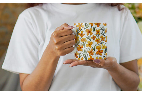 Mug Wrap Watercolor Phlox Petals Sublimation artnoy 