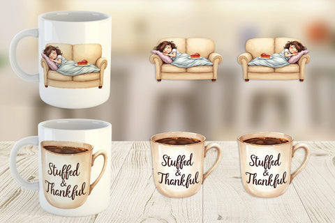 Mug Wrap Watercolor Post Feast Coma Sublimation artnoy 