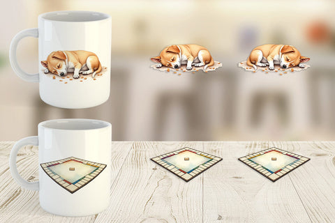 Mug Wrap Watercolor Post Feast Coma Sublimation artnoy 