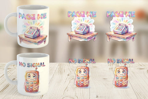 Mug Wrap Watercolor Sarcastic 90s Office Quotes Sublimation artnoy 
