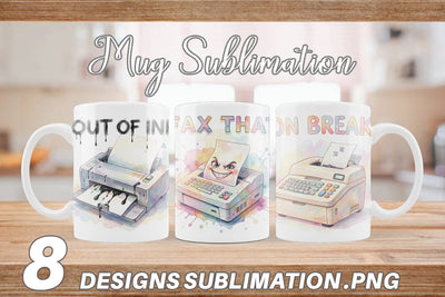 Mug Wrap Watercolor Sarcastic 90s Office Quotes Sublimation artnoy 