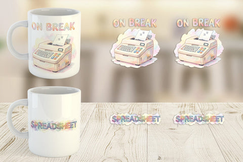Mug Wrap Watercolor Sarcastic 90s Office Quotes Sublimation artnoy 