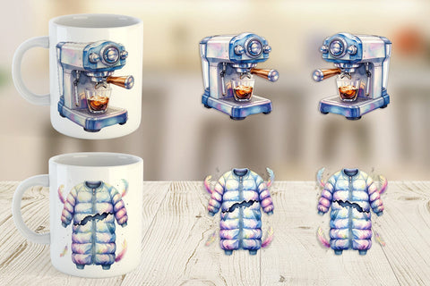 Mug Wrap Watercolor Sarcastic Glamping Fails Sublimation artnoy 