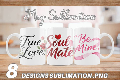 Mug Wrap Watercolor Sweetheart Quotes Sublimation artnoy 