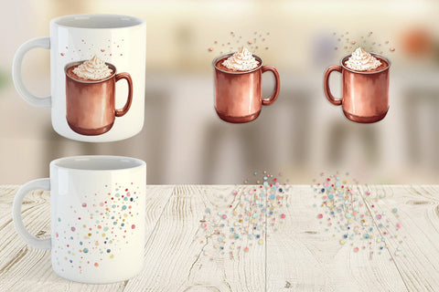 Mug Wrap Watercolor Thanksgiving Parade Sublimation artnoy 