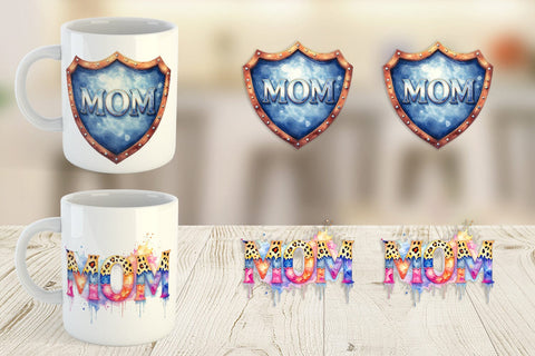 Mug Wrap Watercolor Western Mom Sublimation artnoy 