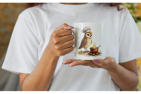 Mug Wrap Watercolor Woodland Friendsgiving Sublimation artnoy 