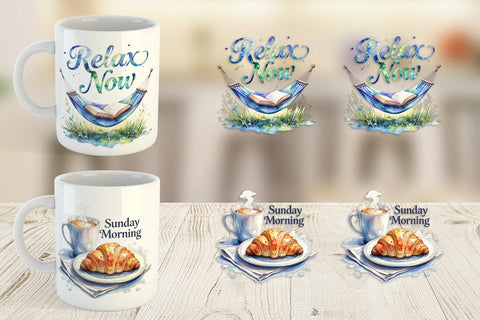 Mug Wrap Weekend Reading Quotes Sublimation artnoy 