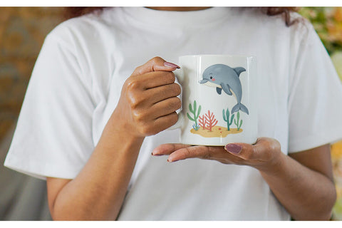 Mug Wrap Whimsical Animal Parade Sublimation artnoy 