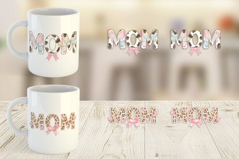 Mug Wrap Whimsical Boho MOM Butterfly Sublimation artnoy 