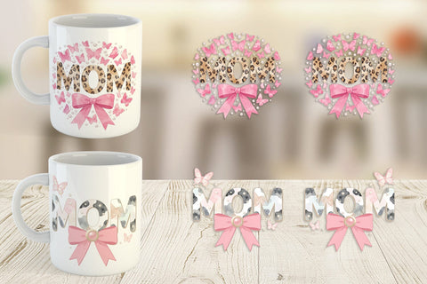 Mug Wrap Whimsical Boho MOM Butterfly Sublimation artnoy 