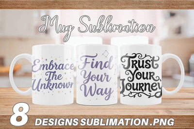 Mug Wrap Whimsical Journey Post Grad Quotes Sublimation artnoy 