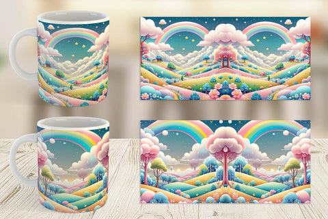 Mug Wrap Whimsical Wonderland Sublimation artnoy 