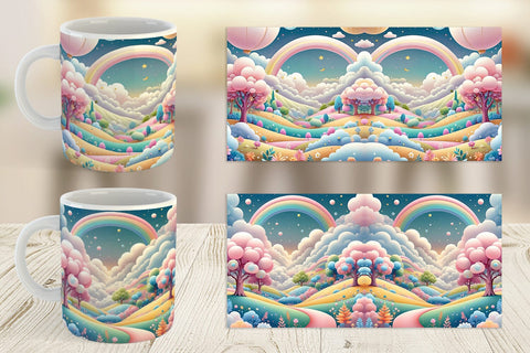 Mug Wrap Whimsical Wonderland Sublimation artnoy 