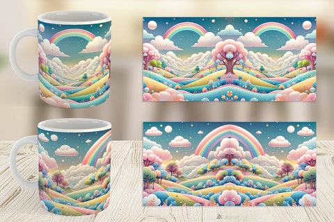 Mug Wrap Whimsical Wonderland Sublimation artnoy 